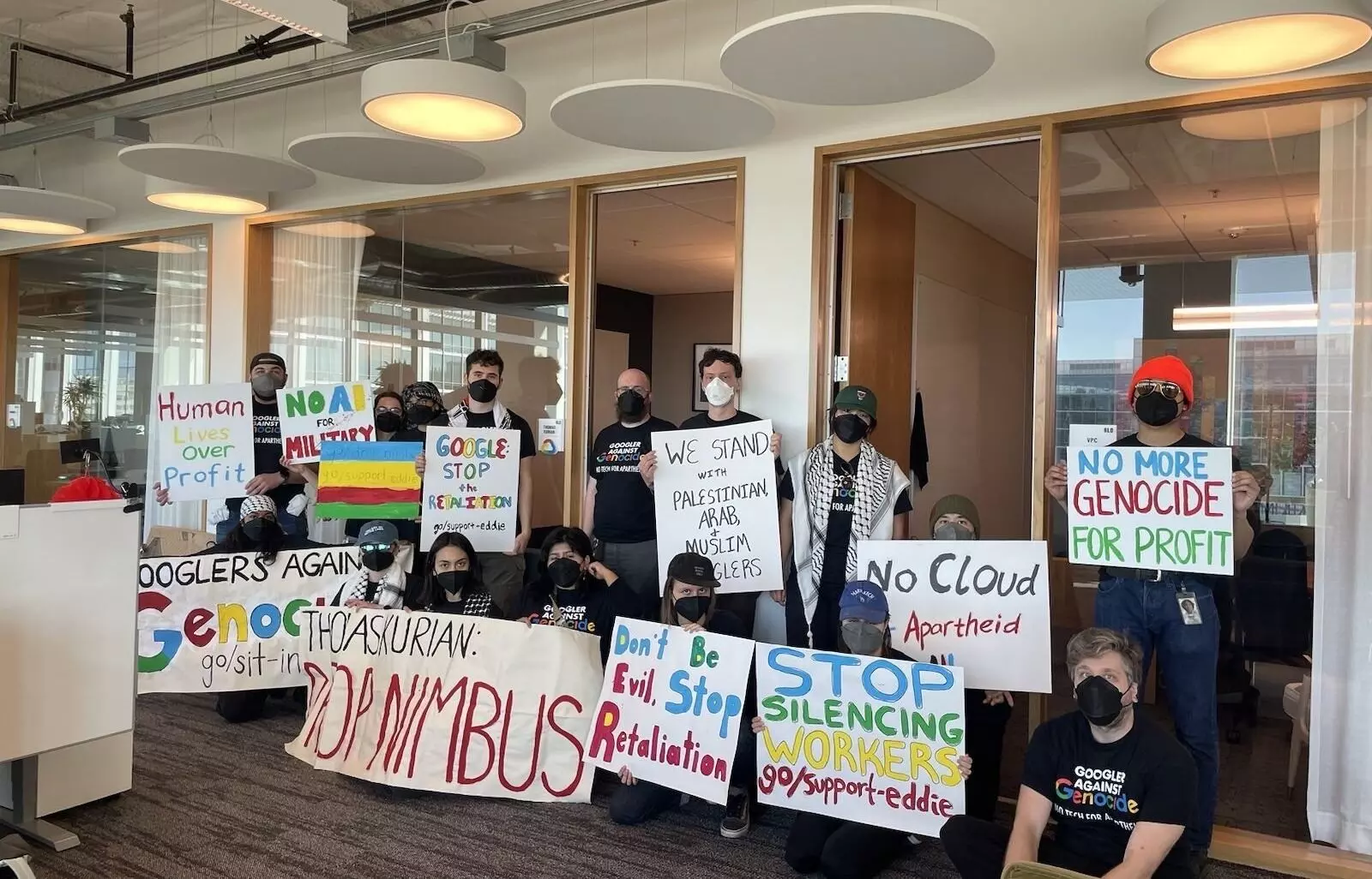 ಇಸ್ರೇಲ್‌ ಪ್ರಾಜೆಕ್ಟ್‌ ವಿರೋಧಿಸಿ ಪ್ರತಿಭಟಿಸಿದ ಗೂಗಲ್‌ ಉದ್ಯೋಗಿಗಳ ಬಂಧನ: ವರದಿ