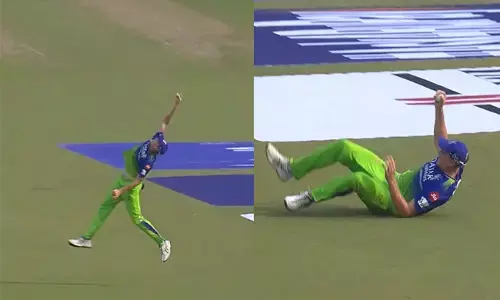 ಒಂದೇ ಕೈಯಲ್ಲಿ ಕ್ಯಾಚ್ ಪಡೆದು ರಘುವಂಶಿ ಔಟ್ ಮಾಡಿದ ಗ್ರೀನ್
