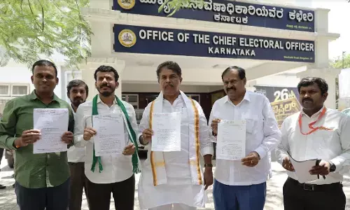 ರಾಜ್ಯ ಮುಖ್ಯ ಕಾರ್ಯದರ್ಶಿ ಅಮಾನತಿಗೆ ಆಗ್ರಹಿಸಿ ಚುನಾವಣಾ ಆಯೋಗಕ್ಕೆ ಬಿಜೆಪಿಯಿಂದ  ದೂರು