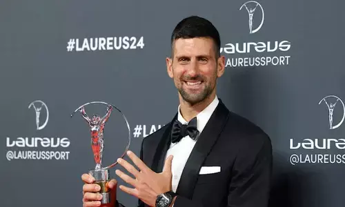 ಲಾರೆಸ್ ಸ್ಪೋರ್ಟ್ಸ್ ಅವಾರ್ಡ್ಸ್: ವರ್ಷದ ಕ್ರೀಡಾಪಟು ಪ್ರಶಸ್ತಿ ಸ್ವೀಕರಿಸಿದ ಜೊಕೊವಿಕ್