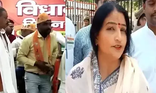 ಬಿಜೆಪಿ ಅಭ್ಯರ್ಥಿ ನಾಮಪತ್ರ ಸಲ್ಲಿಸಿದ ಬೆನ್ನಲ್ಲೇ ಅದೇ ಕ್ಷೇತ್ರದಿಂದ ಸ್ವತಂತ್ರ ಅಭ್ಯರ್ಥಿಯಾಗಿ ಪತ್ನಿಯಿಂದ ನಾಮಪತ್ರ