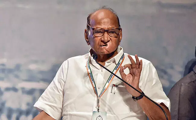 ಸಂವಿಧಾನ ಬದಲಾಯಿಸಲು ಬಿಜೆಪಿ 400ಕ್ಕೂ ಹೆಚ್ಚಿನ ಸ್ಥಾನಗಳನ್ನು ಬಯಸುತ್ತಿದೆ : ಶರದ್ ಪವಾರ್ ಸಂವಿಧಾನ ಬದಲಾಯಿಸಲು ಬಿಜೆಪಿ 400ಕ್ಕೂ ಹೆಚ್ಚಿನ ಸ್ಥಾನಗಳನ್ನು ಬಯಸುತ್ತಿದೆ : ಶರದ್ ಪವಾರ್