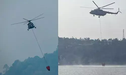 ಉತ್ತರಾಖಂಡದಲ್ಲಿ ಮುಂದುವರಿದ ಕಾಡ್ಗಿಚ್ಚು| ಕಾರ್ಯಾಚರಣೆಗೆ ಹೆಲಿಕಾಪ್ಟರ್ ಬಳಕೆ