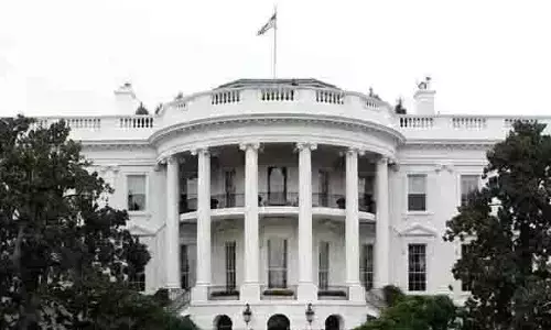 ಶ್ವೇತಭವನದ ಪತ್ರಕರ್ತರ ಭೋಜನಕೂಟದ ಸ್ಥಳದಲ್ಲಿ ಫೆಲೆಸ್ತೀನ್ ಪರ ಘೋಷಣೆ