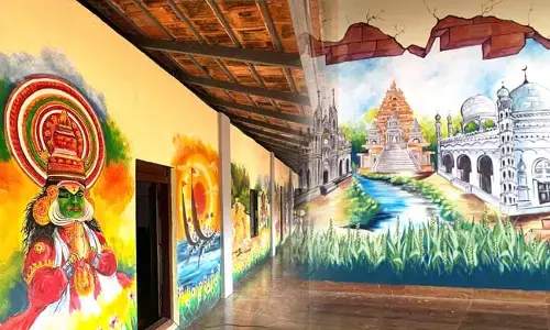ಗ್ರಾಮೀಣ ಪ್ರದೇಶದ ಸರಕಾರಿ ಶಾಲೆಗಳಿಗೆ ಚಿತ್ರಕಲೆಯ ಮೆರುಗು!