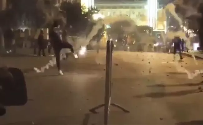 ಅಮೆರಿಕ | ಪ್ರತಿಭಟನಾಕಾರರ ಮೇಲೆ ರಬ್ಬರ್ ಬುಲೆಟ್ ಪ್ರಯೋಗ