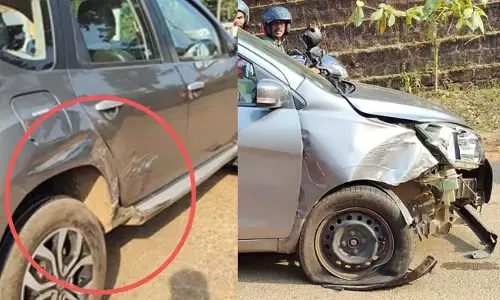 ಸುಳ್ಯ: ಸರಣಿ ಅಪಘಾತ; ಕಾರುಗಳು ಜಖಂ