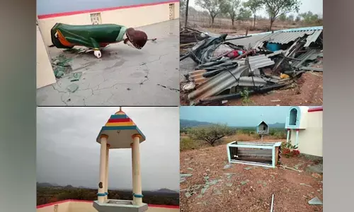 ಚಾಮರಾಜನಗರ: ಭಾರಿ ಗಾಳಿ ಮಳೆ; ಹಲವೆಡೆ ಹಾನಿ, ಜನಜೀವನ ಅಸ್ತವ್ಯಸ್ತ