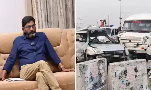 ಯುಟ್ಯೂಬರ್ ಸಾವುಕ್ಕು ಶಂಕರ್ ಬಂಧನ; ಆರೋಪಿಯನ್ನು ಕರೆದೊಯ್ಯುತ್ತಿದ್ದ ಪೊಲೀಸ್ ವಾಹನ ಅಪಘಾತ