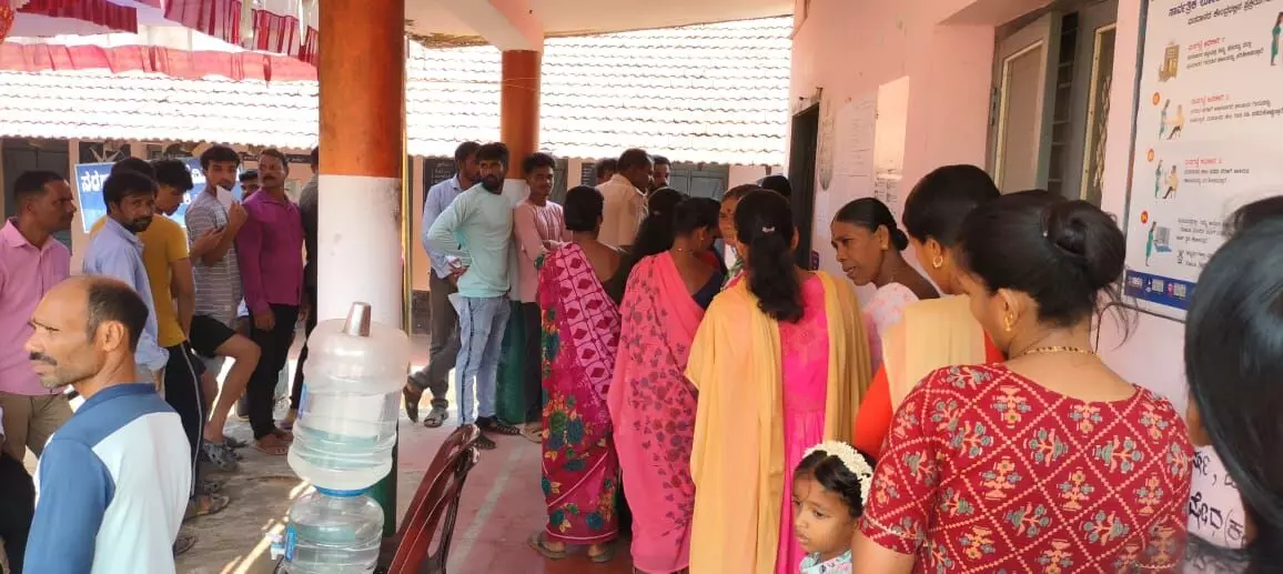 ಲೋಕಸಭಾ ಚುನಾವಣೆ: ಮರವಂತೆ ಮತಗಟ್ಟೆಯಲ್ಲಿ ಶೇ.26 ಮತದಾನ