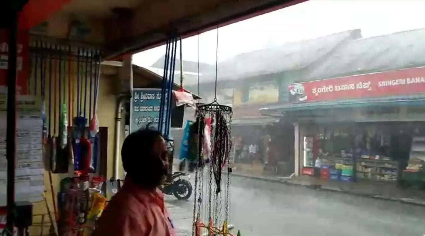 ಚಿಕ್ಕಮಗಳೂರು | ಮಲೆನಾಡು ಭಾಗದಲ್ಲಿ ಮುಂದುವರಿದ ಧಾರಾಕಾರ ಮಳೆ