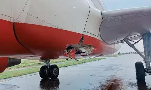 ಟೇಕಾಫ್ ಆಗುವುದಕ್ಕೂ ಮುನ್ನ ಟ್ರಕ್ ಗೆ ಢಿಕ್ಕಿ ಹೊಡೆದ ಏರ್ ಇಂಡಿಯಾ ವಿಮಾನ