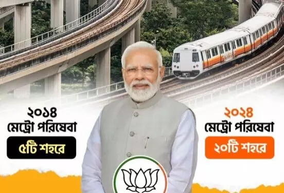 ಪ್ರಧಾನಿ ಮೋದಿ ಪ್ರಚಾರಕ್ಕೆ ಸಿಂಗಾಪುರದ ರೈಲ್ವೇ ನಿಲ್ದಾಣದ ಚಿತ್ರ ಬಳಸಿದ ಬಿಜೆಪಿ