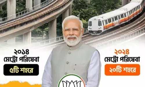 ಪ್ರಧಾನಿ ಮೋದಿ ಪ್ರಚಾರಕ್ಕೆ ಸಿಂಗಾಪುರದ ರೈಲ್ವೇ ನಿಲ್ದಾಣದ ಚಿತ್ರ ಬಳಸಿದ ಬಿಜೆಪಿ