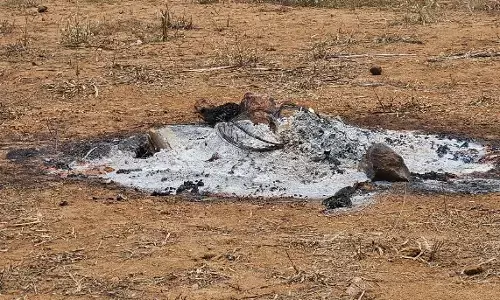 ಬಾರದ ಮಳೆ, ಮೌಢ್ಯದ ಮೊರೆ ಮೋದ ಗ್ರಾಮಸ್ಥರು | ಹೂತಿಟ್ಟ ಮೃತದೇಹ ಹೊರತೆಗೆದು ಸುಟ್ಟರು !