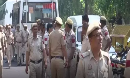 ಅಮ್ ಆದ್ಮಿ ಜಾಥಾ ಹಿನ್ನೆಲೆ: ಬಿಜೆಪಿ ಕಚೇರಿಗೆ ಸರ್ಪಗಾವಲು