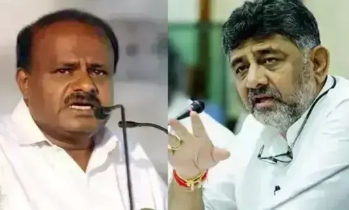 ಡಿ.ಕೆ.ಶಿವಕುಮಾರ್ ರಾಜೀನಾಮೆಗೆ ಕುಮಾರಸ್ವಾಮಿ ಆಗ್ರಹ‌