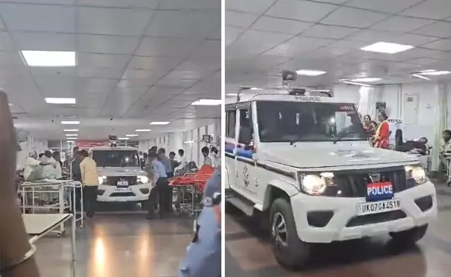 ವೈದ್ಯೆಗೆ ಕಿರುಕುಳ ನೀಡಿದ ವ್ಯಕ್ತಿಯನ್ನು ಬಂಧಿಸಲು ಆಸ್ಪತ್ರೆ ವಾರ್ಡ್ ನೊಳಕ್ಕೇ ಕಾರು ನುಗ್ಗಿಸಿದ ಪೊಲೀಸರು!