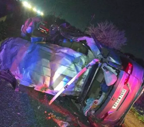 ಹಾವೇರಿಯಲ್ಲಿ ಭೀಕರ ರಸ್ತೆ ಅಪಘಾತ: ತಿರುಪತಿಗೆ ತೆರಳುತ್ತಿದ್ದ ನಾಲ್ವರು ಮೃತ್ಯು