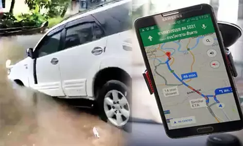 ಕೇರಳ: ಗೂಗಲ್‌ ಮ್ಯಾಪ್ಸ್‌ ಬಳಸಿಕೊಂಡು ಸಾಗಿದ ವಾಹನ ನೇರ ಕಾಲುವೆಗೆ!