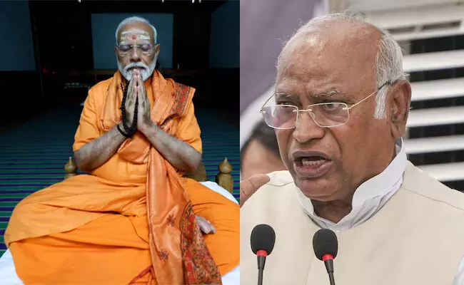 ದೇವರಲ್ಲಿ ನಿಮಗೆ ನಂಬಿಕೆಯಿದ್ದರೆ ನಿಮ್ಮ ಮನೆಯಲ್ಲಿಯೇ ಧ್ಯಾನ ಮಾಡಿ : ಪ್ರಧಾನಿ ಮೋದಿಗೆ ಖರ್ಗೆ ಕಿವಿಮಾತು