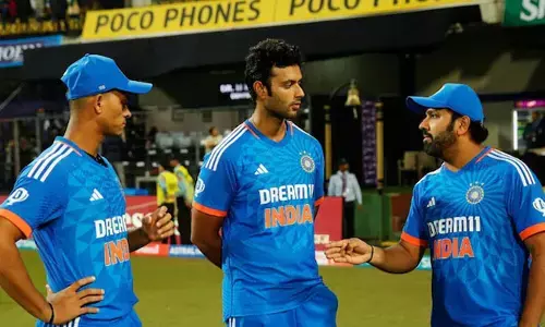 ಆಲ್ ರೌಂಡರ್ ಶಿವಂ ದುಬೆ ಜೊತೆಗೆ ಬ್ಯಾಟಿಂಗ್ ಅಭ್ಯಾಸ ನಡೆಸಿದ ರೋಹಿತ್ ಶರ್ಮಾ