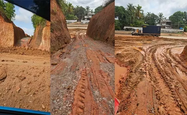 ಮಾಣಿ: ರಾಷ್ಟ್ರೀಯ ಹೆದ್ದಾರಿ ಕಾಮಗಾರಿಯಿಂದ ಶಾಲಾ ಮಕ್ಕಳ ಸಂಚಾರಕ್ಕೆ ಅಡಚಣೆ ಆರೋಪ; ಗುತ್ತಿಗೆದಾರರ ವಿರುದ್ಧ ಆಕ್ರೋಶ