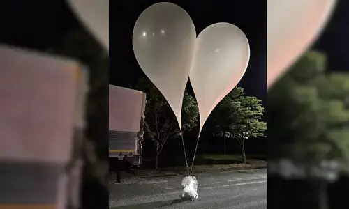 ದಕ್ಷಿಣ ಕೊರಿಯಾಕ್ಕೆ ಮತ್ತೆ ತ್ಯಾಜ್ಯ ತುಂಬಿದ ಬಲೂನು ಕಳಿಸಿದ ಉತ್ತರ ಕೊರಿಯಾ