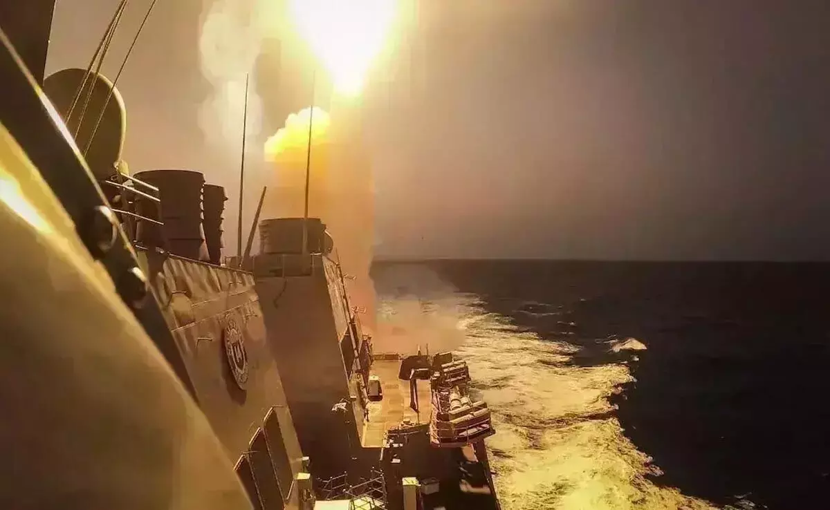 ಕೆಂಪು ಸಮುದ್ರ | ಹೌದಿಗಳ 8 ಡ್ರೋನ್ ಹೊಡೆದುರುಳಿಸಿದ ಅಮೆರಿಕ