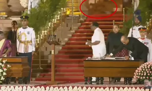 ಪ್ರಧಾನಿ, ಸಚಿವರ ಪ್ರಮಾಣವಚನ ಸ್ವೀಕಾರ ಸಮಾರಂಭದ ವೇಳೆ ರಾಷ್ಟ್ರಪತಿ ಭವನದಲ್ಲಿ ನಿಗೂಢ ಪ್ರಾಣಿ?