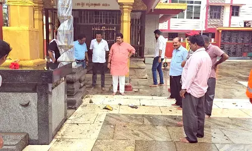 ಮಂಗಳೂರು | ಸಿಡಿಲಿನಿಂದ ಬೋಳೂರಿನ ಶ್ರೀ ಜಾರಂದಾಯ ದೈವಸ್ಥಾನದ ಕಂಬಗಳಿಗೆ ಹಾನಿ