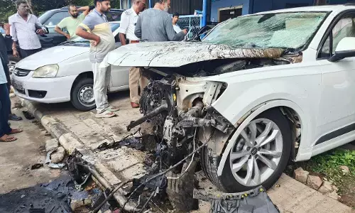 ದಾವಣಗೆರೆ | ಕಾರು ಅಪಘಾತ: ಶ್ರೀರಾಮಸೇನೆ ಜಿಲ್ಲಾಧ್ಯಕ್ಷ ಸಹಿತ ಮೂವರಿಗೆ ಗಂಭೀರ ಗಾಯ