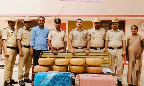 ದಾವಣಗೆರೆ: ರೈಲಿನಲ್ಲಿ 34 ಲಕ್ಷ ರೂ. ಮೌಲ್ಯದ ಗಾಂಜಾ ವಶ