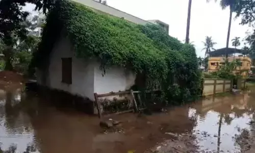 ಜಪ್ಪಿನಮೊಗರು ದೊಂಪದಬಲಿ ಗದ್ದೆ ಸಮೀಪ ಮನೆಗಳು ಜಲಾವೃತ