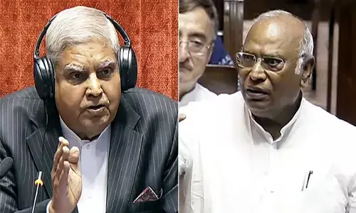 ಸಂಸತ್ತಿನ ಇತಿಹಾಸದಲ್ಲಿ ಕಳಂಕಿತ ದಿನ : ಪರಸ್ಪರರ ವಿರುದ್ಧ ಖರ್ಗೆ ಮತ್ತು ಧನ್ಕರ್ ವಾಗ್ದಾಳಿ