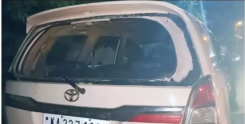 ಗದಗ: ಪೊಲೀಸರ ಮೇಲೆ ಹಲ್ಲೆ ನಡೆಸಿ ಆರೋಪಿಯೊಂದಿಗೆ ಪರಾರಿಯಾದ ದುಷ್ಕರ್ಮಿಗಳು