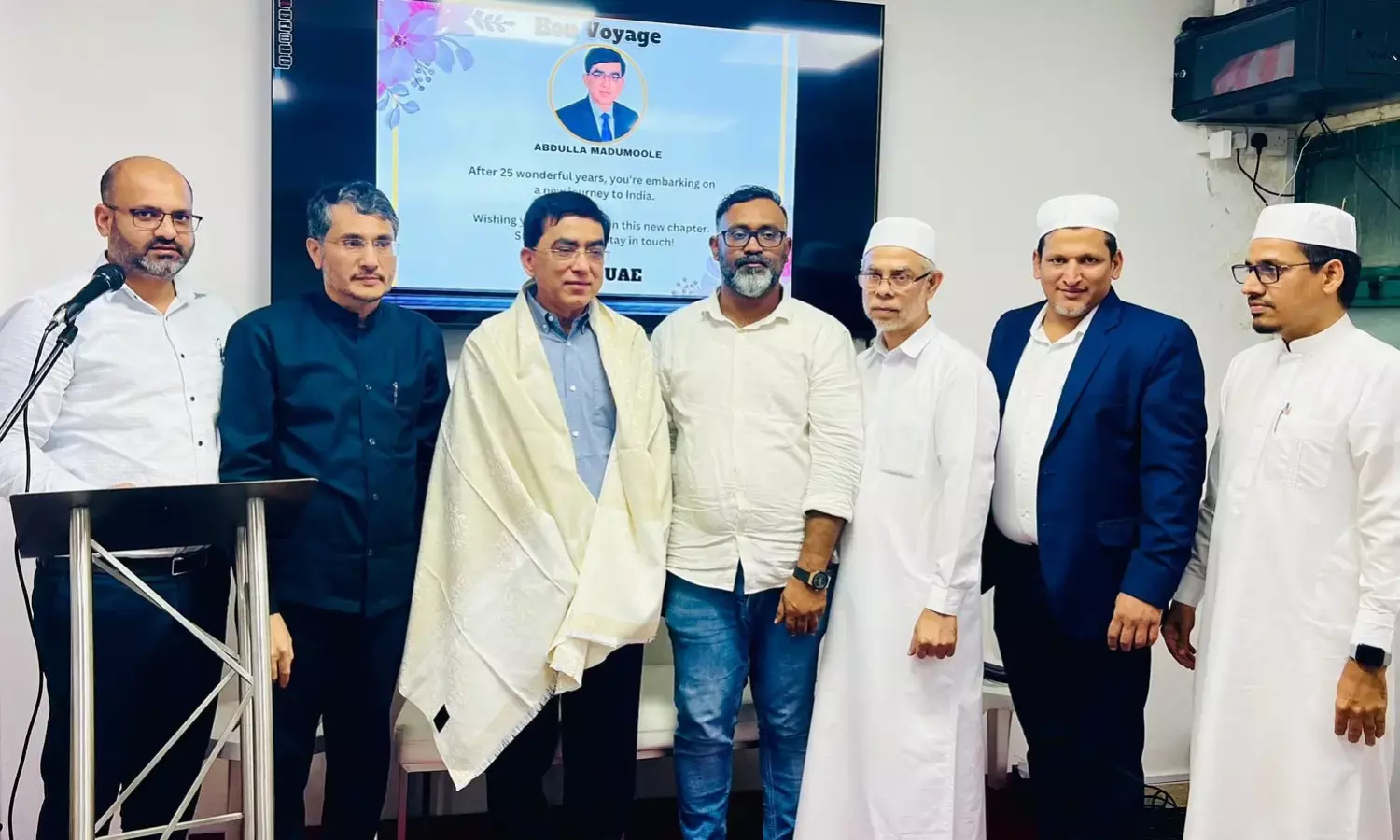 ಅಬ್ದುಲ್ಲ ಮಾದುಮೂಲೆಗೆ ಅಬುಧಾಬಿಯಲ್ಲಿ ಅದ್ಧೂರಿ ಬೀಳ್ಕೊಡುಗೆ