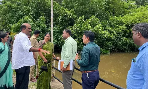 ಉಡುಪಿ: ಮುಳುಗಡೆಯಾಗುವ ಬಂಕೇರಕಟ್ಟ ಸೇತುವೆ ಪರಿಶೀಲನೆ