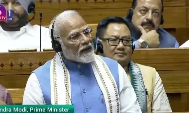 ವಿಪಕ್ಷಗಳ ʼಜಸ್ಟಿಸ್‌ ಫಾರ್‌ ಮಣಿಪುರ್ʼ ಕೂಗಿನ ನಡುವೆ ತಮ್ಮ ಭಾಷಣ ಆರಂಭಿಸಿದ ಪ್ರಧಾನಿ ಮೋದಿ