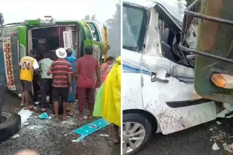 ಶಿವಮೊಗ್ಗ | ಖಾಸಗಿ ಬಸ್- ಕಾರು ಢಿಕ್ಕಿ : ಓರ್ವ ಮೃತ್ಯು