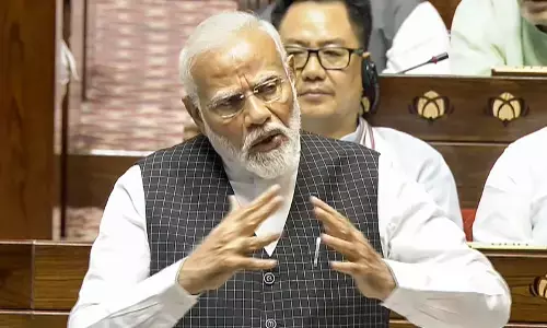 “ಸತ್ಯ ಕೇಳಲಾಗದೆ ಓಡಿ ಹೋಗುತ್ತಿದ್ದಾರೆ”: ರಾಜ್ಯಸಭೆಯಲ್ಲಿ ವಿಪಕ್ಷಗಳ ಸಭಾತ್ಯಾಗ ಕುರಿತು ಪ್ರಧಾನಿ ಮೋದಿ ವ್ಯಂಗ್ಯ