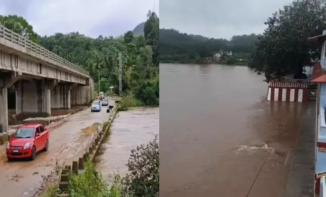 ಮಲೆನಾಡಿನಲ್ಲಿ ಭಾರೀ ಮಳೆ | ಮೂಡಿಗೆರೆಯಲ್ಲಿ ಕಿರು ಸೇತುವೆ ಮುಳುಗಡೆ