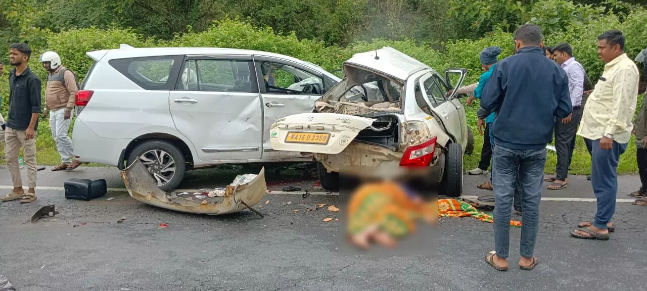 ಶಿವಮೊಗ್ಗ | ಭೀಕರ ರಸ್ತೆ ಅಪಘಾತ: ಮೂವರು ಸ್ಥಳದಲ್ಲೇ ಮೃತ್ಯು