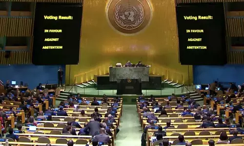 ಉಕ್ರೇನ್ ಮೇಲೆ ರಷ್ಯಾ ದಾಳಿ ವಿರುದ್ಧದ ವಿಶ್ವಸಂಸ್ಥೆ ನಿರ್ಣಯದಿಂದ ಹೊರಗುಳಿದ ಭಾರತ