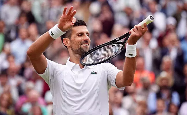 ಮುಸೆಟ್ಟಿ ಗೆ ಸೋಲುಣಿಸಿ ವಿಂಬಲ್ಡನ್ ಫೈನಲ್ ಪ್ರವೇಶಿಸಿದ ಜೊಕೊವಿಕ್ ಮುಸೆಟ್ಟಿ ಗೆ ಸೋಲುಣಿಸಿ ವಿಂಬಲ್ಡನ್ ಫೈನಲ್ ಪ್ರವೇಶಿಸಿದ ಜೊಕೊವಿಕ್