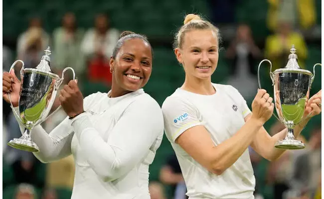 ವಿಂಬಲ್ಡನ್ ಟೆನಿಸ್ ಚಾಂಪಿಯನ್ ಶಿಪ್ | ಸಿನಿಯಾಕೋವಾ ಜೊತೆ ಮಹಿಳೆಯರ ಡಬಲ್ಸ್ ಕಿರೀಟ ಗೆದ್ದ ಅಮೆರಿಕದ ಟೌನ್ಸೆಂಡ್