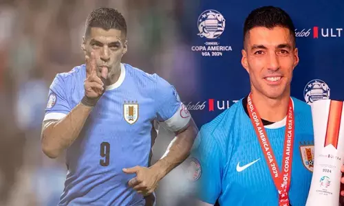 ಕೊಪಾ ಅಮೆರಿಕ ಟೂರ್ನಿಯಲ್ಲಿ ಗೋಲು ಗಳಿಸಿದ ಹಿರಿಯ ಆಟಗಾರ ಲೂಯಿಸ್ ಸುಯರೆಝ್