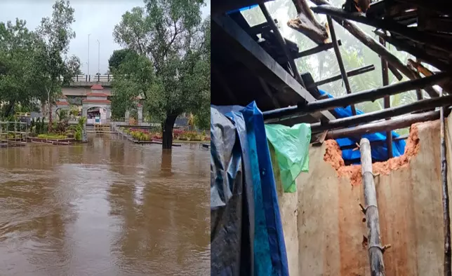 ಕೊಡಗಿನಲ್ಲಿ ಮುಂದುವರಿದ ಮಳೆಯ ಅಬ್ಬರ | ಹಲವು ಮನೆಗಳಿಗೆ ಹಾನಿ : ತುಂಬಿ ಹರಿಯುತ್ತಿರುವ ನದಿ-ತೊರೆಗಳು