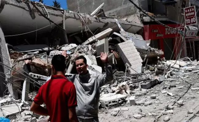 ಗಾಝಾ | ಇಸ್ರೇಲ್ ದಾಳಿಯಲ್ಲಿ 17 ಫೆಲಸ್ತೀನೀಯರು ಮೃತ್ಯು