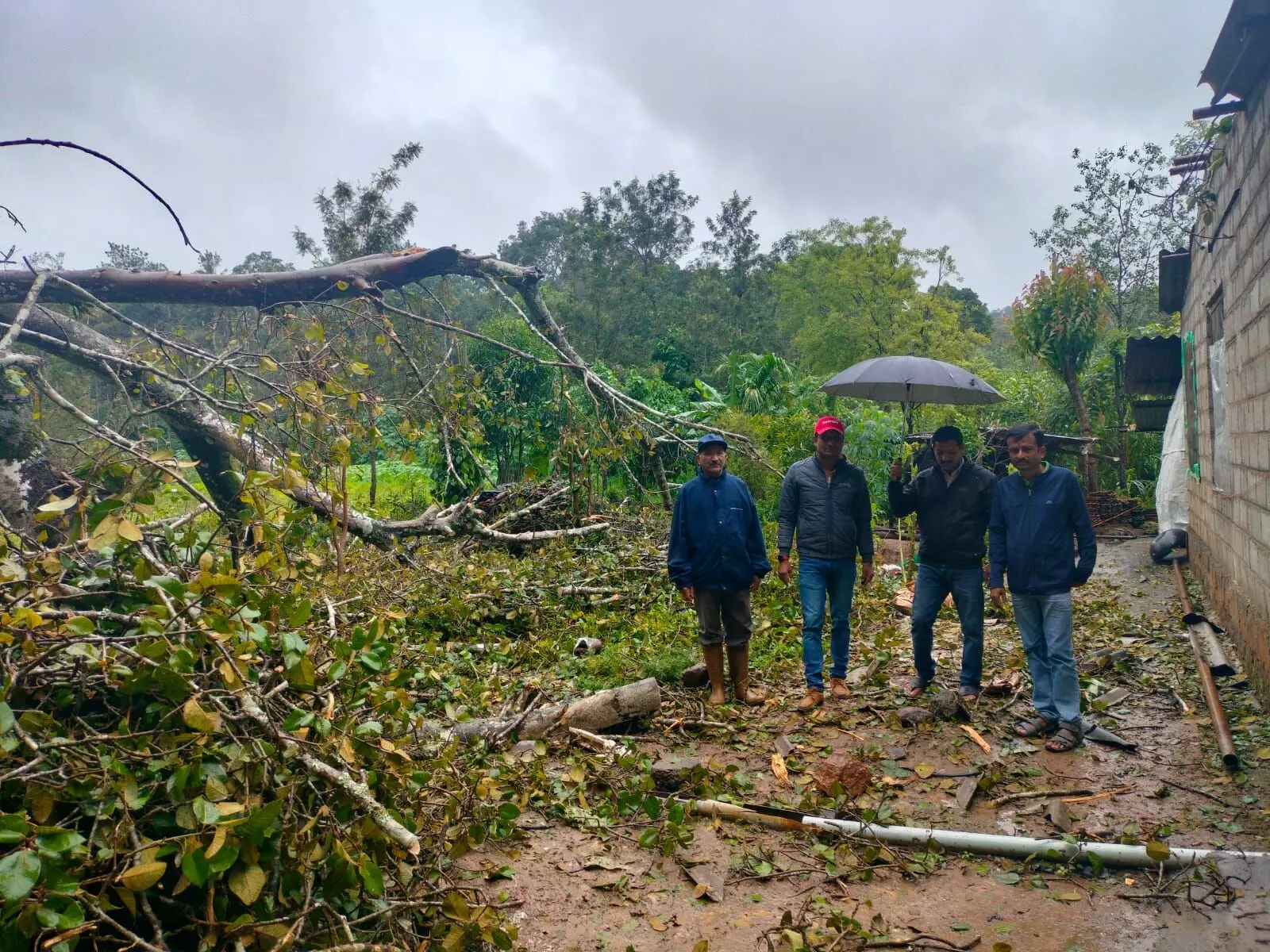 ಕೊಡಗಿನಲ್ಲಿ ಮುಂದುವರಿದ ಗಾಳಿ ಸಹಿತ ಮಳೆ: ಸಾರ್ವಜನಿಕ ಆಸ್ತಿಪಾಸ್ತಿಗೆ ಅಪಾರ ಹಾನಿ